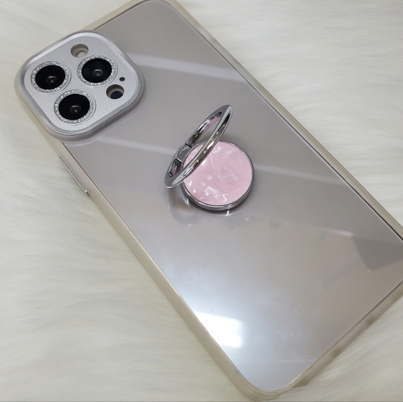 Phone Ring holder Phone Kickstand Phone Grip Pearl Pink - Picture 2 of 9